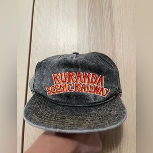 Vintage Kuranda Scenic‎ Railway Australia Stonewash Snapback Hat